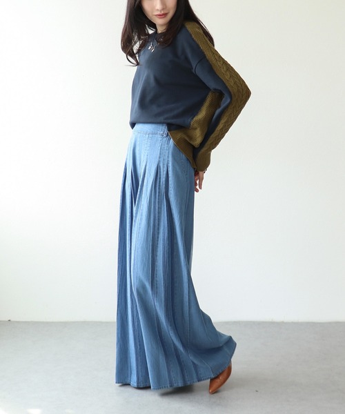 Three Four Time(スリーフォータイム)の「スエットニットドッキングプルオーバー(パーカー・レディース・オフホワイト/カーキ/ネイビー・FREE)」の6枚目の写真