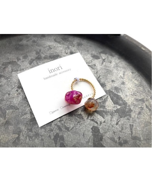 tone（トーン）の「【inori】天然石リング(MA)（リング・レディース・ブルー系その他/グリーン系その他2/グリーン系その他/パープル系その他/パープル系その他2/ピンク系その他/ブラウン系その他/ブラウン系その他2・FREE）」の8枚目の写真