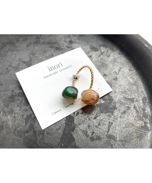 tone（トーン）の「【inori】天然石リング(MA)（リング・レディース・ブルー系その他/グリーン系その他2/グリーン系その他/パープル系その他/パープル系その他2/ピンク系その他/ブラウン系その他/ブラウン系その他2・FREE）」の4枚目の写真