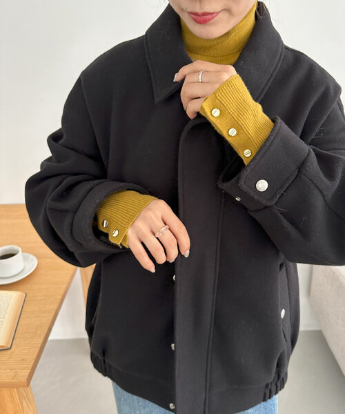 ユニセックス/WEB限定】中空糸スタンドジップブルゾン（ブルゾン