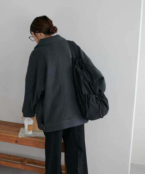 セール】【ユニセックス/WEB限定】中空糸スタンドジップブルゾン