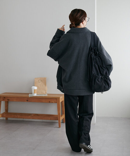 ユニセックス/WEB限定】中空糸スタンドジップブルゾン（ブルゾン