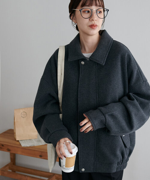 ユニセックス/WEB限定】中空糸スタンドジップブルゾン（ブルゾン