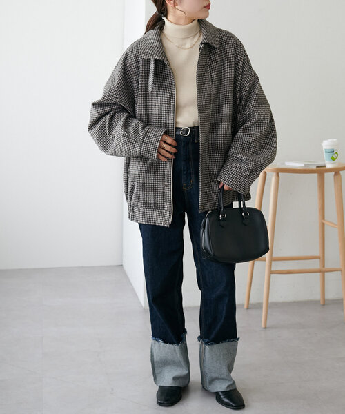 ユニセックス/WEB限定】中空糸スタンドジップブルゾン（ブルゾン