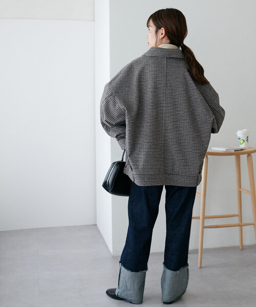 セール】【ユニセックス/WEB限定】中空糸スタンドジップブルゾン