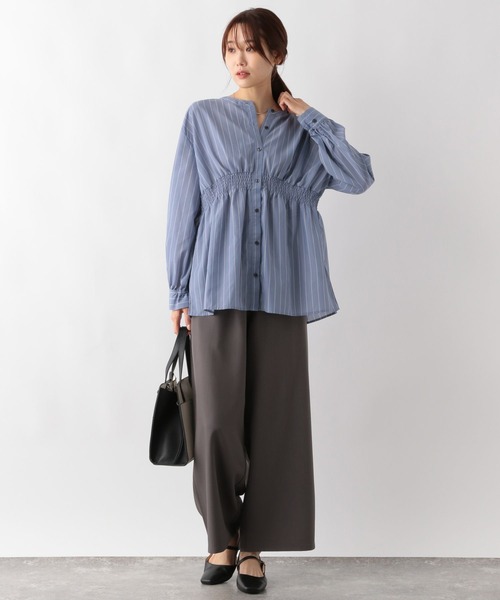 vユニ セール】お手入れらくらくギャザーワイドパンツ/149889（その他パンツ