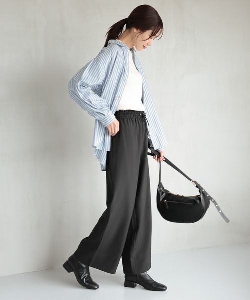 セール】お手入れらくらくギャザーワイドパンツ/149889（その他パンツ