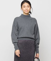 ウールカシミヤミックス ハイネックニット
