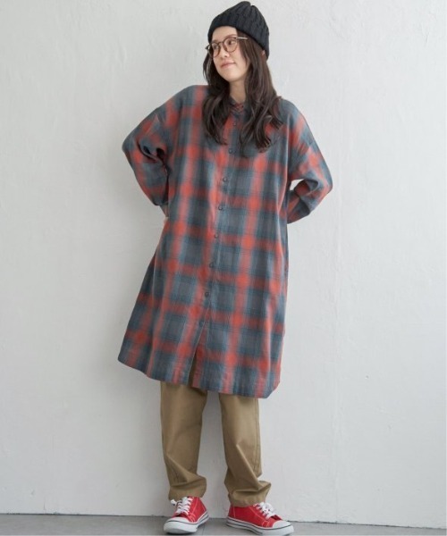 LBC(エルビーシー)の「コットン3WAYワンピース(シャツワンピース・レディース・ブラック/ネイビー/オレンジ・M/L)」の4枚目の写真