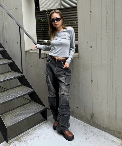 ACLENT ロゴロンT レースモチーフILOVEロゴロンT｜ACLENT（アクレント）