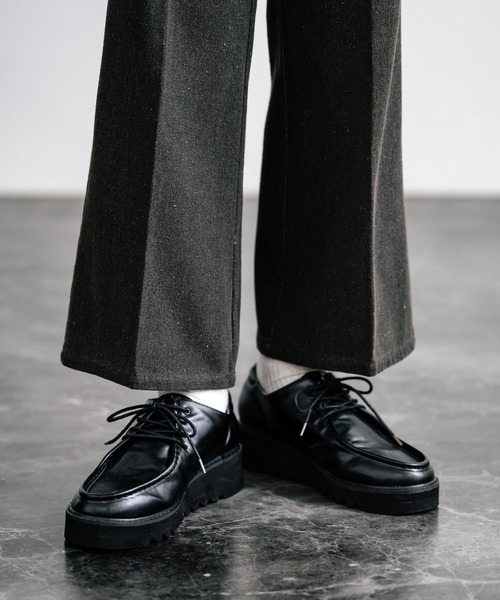 セール】チロリアン シャークソールフェイクレザーシューズ（ドレス