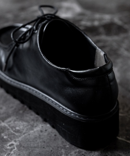 セール】チロリアン シャークソールフェイクレザーシューズ（ドレス