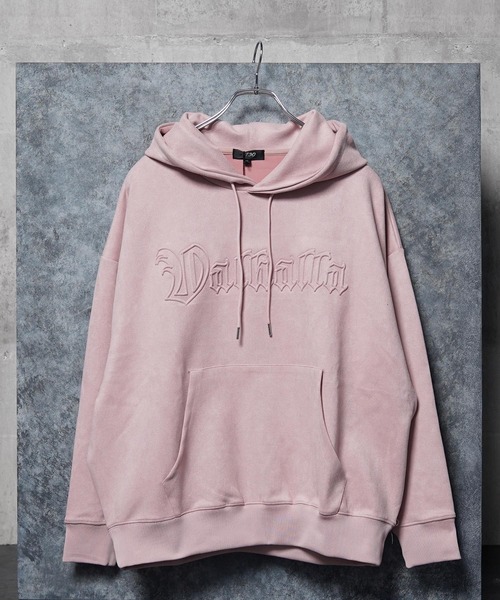 カットスウェード クロスエンボス パーカー / Cut suede cloth