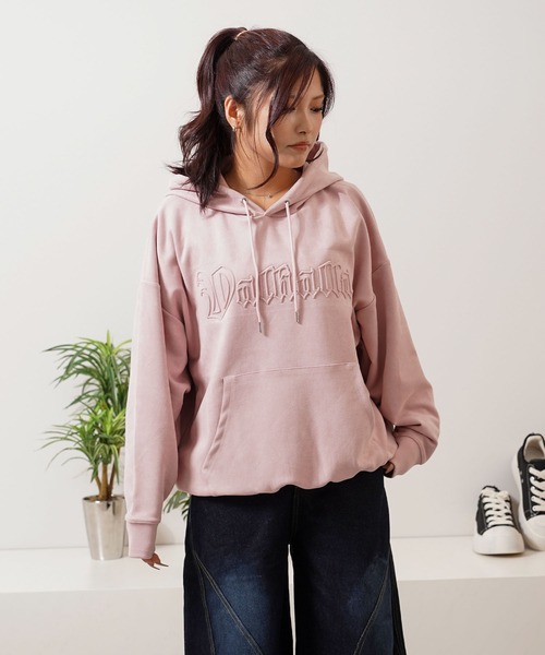 カットスウェード クロスエンボス パーカー / Cut suede cloth