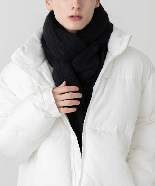 WEGO（ウィゴー）の「WEGO/リブニットストール（マフラー・レディース・ピンク/オレンジ/ホワイト/ブラック/ブルー・FREE）」の3枚目の写真