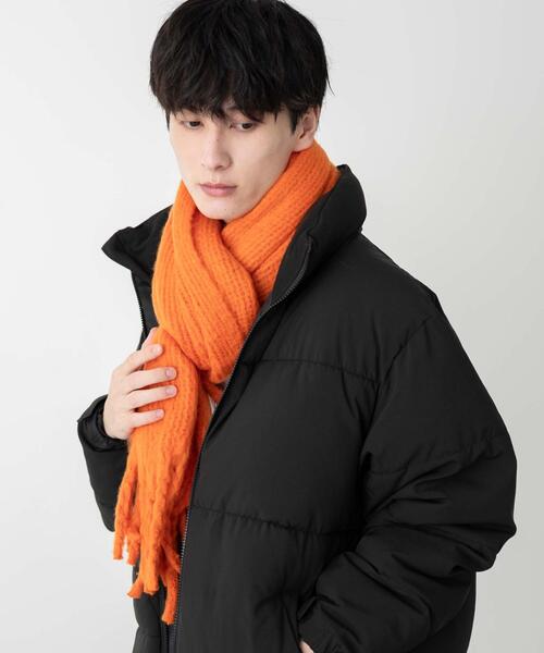 WEGO（ウィゴー）の「WEGO/リブニットストール（マフラー・レディース・ピンク/オレンジ/ホワイト/ブラック/ブルー・FREE）」の9枚目の写真