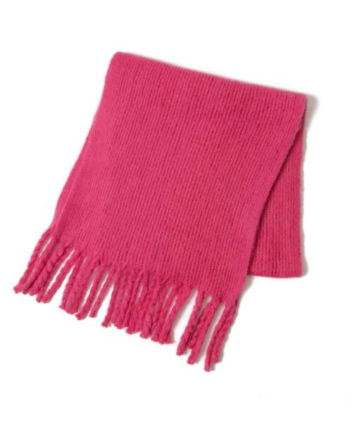 WEGO（ウィゴー）の「WEGO/リブニットストール（マフラー・レディース・ピンク/オレンジ/ホワイト/ブラック/ブルー・FREE）」の17枚目の写真