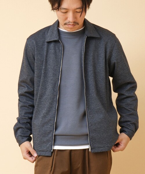 NOLLEY’S(ノーリーズ)の「ACTIVE SETTER 2WAYストレッチ ジップシャツ(ブルゾン・メンズ・グレー/ブルー/ネイビー・L/M/S)」の3枚目の写真