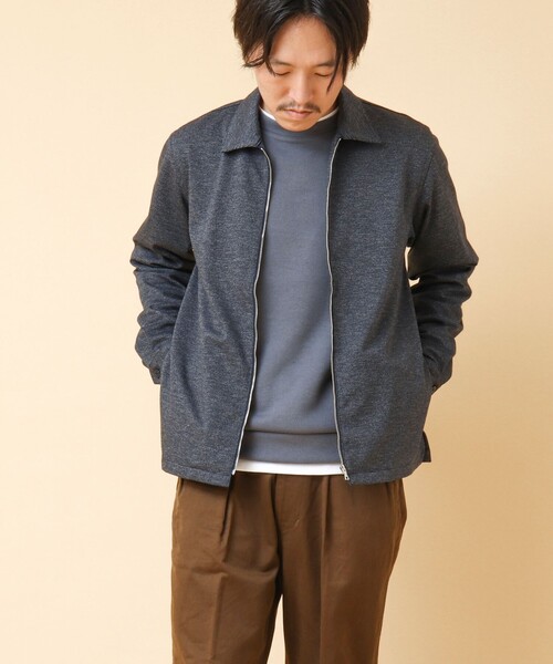 NOLLEY’S(ノーリーズ)の「ACTIVE SETTER 2WAYストレッチ ジップシャツ(ブルゾン・メンズ・グレー/ブルー/ネイビー・L/M/S)」の5枚目の写真