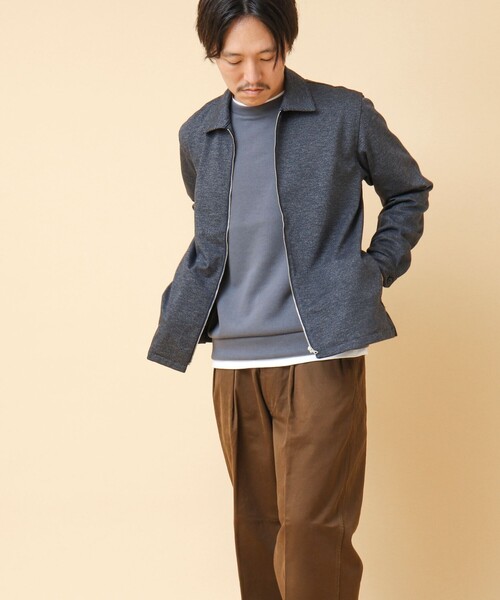 NOLLEY’S(ノーリーズ)の「ACTIVE SETTER 2WAYストレッチ ジップシャツ(ブルゾン・メンズ・グレー/ブルー/ネイビー・L/M/S)」の6枚目の写真