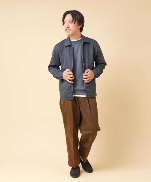 NOLLEY’S(ノーリーズ)の「ACTIVE SETTER 2WAYストレッチ ジップシャツ(ブルゾン・メンズ・グレー/ブルー/ネイビー・L/M/S)」の8枚目の写真