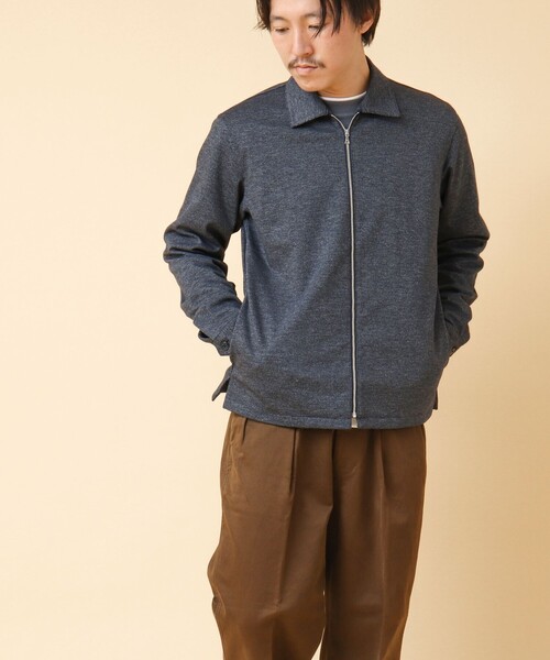 NOLLEY’S(ノーリーズ)の「ACTIVE SETTER 2WAYストレッチ ジップシャツ(ブルゾン・メンズ・グレー/ブルー/ネイビー・L/M/S)」の11枚目の写真