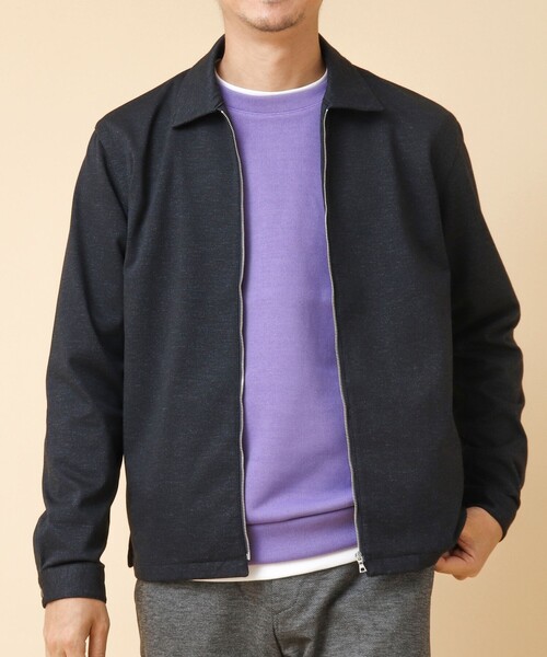 NOLLEY’S(ノーリーズ)の「ACTIVE SETTER 2WAYストレッチ ジップシャツ(ブルゾン・メンズ・グレー/ブルー/ネイビー・L/M/S)」の17枚目の写真