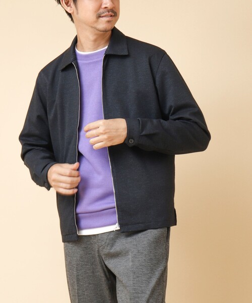 NOLLEY’S(ノーリーズ)の「ACTIVE SETTER 2WAYストレッチ ジップシャツ(ブルゾン・メンズ・グレー/ブルー/ネイビー・L/M/S)」の18枚目の写真