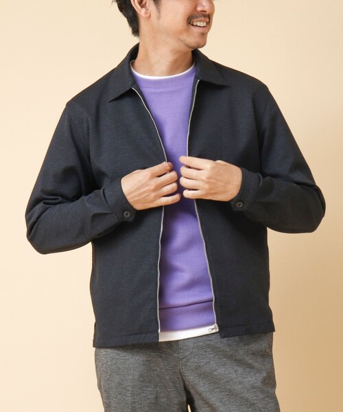 NOLLEY’S(ノーリーズ)の「ACTIVE SETTER 2WAYストレッチ ジップシャツ(ブルゾン・メンズ・グレー/ブルー/ネイビー・L/M/S)」の19枚目の写真