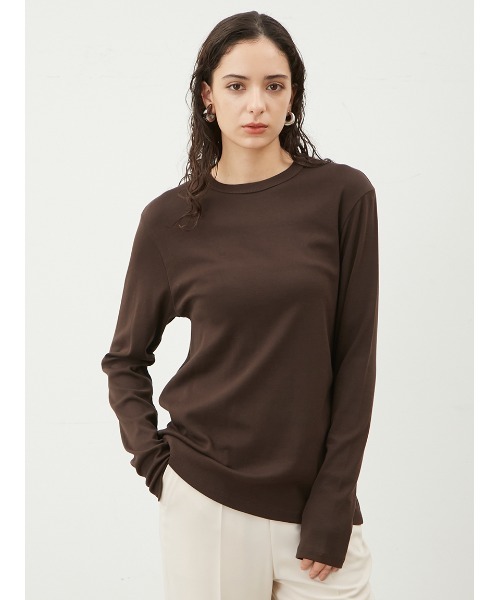 Mila Owen（ミラオーウェン）の「ロングスリーブフライスプルオーバー