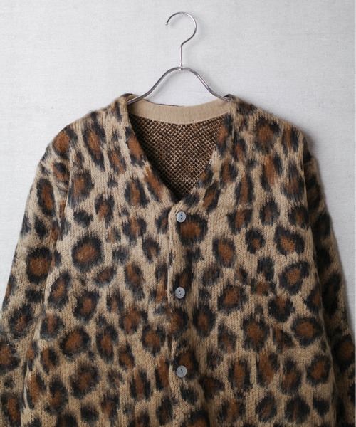 INNOCENT(イノセント)の「【INNOCENT】MOHAIR TOUCH CARDIGAN 総柄モヘアタッチニットカーディガン【INC-CD01】(カーディガン/ボレロ・メンズ・ブラック系その他/その他/グリーン系その他/レオパード・LARGE)」の5枚目の写真