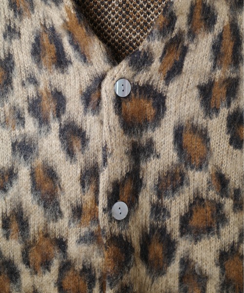 INNOCENT(イノセント)の「【INNOCENT】MOHAIR TOUCH CARDIGAN 総柄モヘアタッチニットカーディガン【INC-CD01】(カーディガン/ボレロ・メンズ・ブラック系その他/その他/グリーン系その他/レオパード・LARGE)」の6枚目の写真