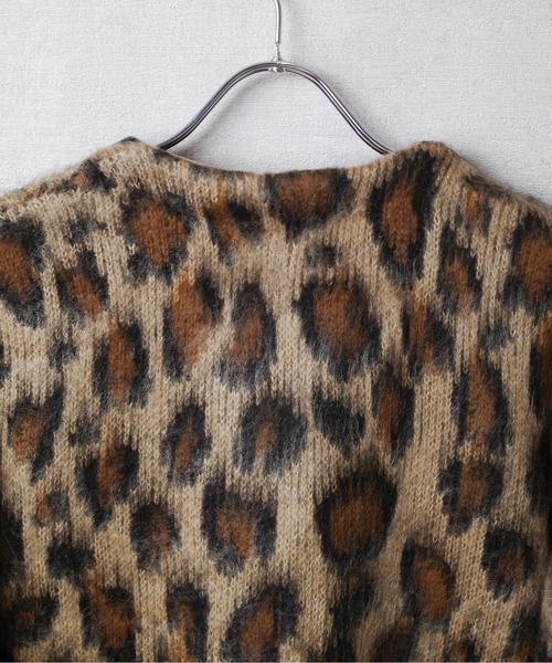 INNOCENT(イノセント)の「【INNOCENT】MOHAIR TOUCH CARDIGAN 総柄モヘアタッチニットカーディガン【INC-CD01】(カーディガン/ボレロ・メンズ・ブラック系その他/その他/グリーン系その他/レオパード・LARGE)」の9枚目の写真