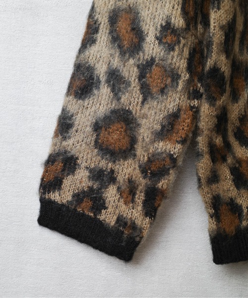 INNOCENT(イノセント)の「【INNOCENT】MOHAIR TOUCH CARDIGAN 総柄モヘアタッチニットカーディガン【INC-CD01】(カーディガン/ボレロ・メンズ・ブラック系その他/その他/グリーン系その他/レオパード・LARGE)」の10枚目の写真