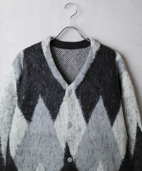 INNOCENT(イノセント)の「【INNOCENT】MOHAIR TOUCH CARDIGAN 総柄モヘアタッチニットカーディガン【INC-CD01】(カーディガン/ボレロ・メンズ・ブラック系その他/その他/グリーン系その他/レオパード・LARGE)」の15枚目の写真