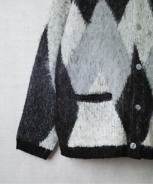 INNOCENT(イノセント)の「【INNOCENT】MOHAIR TOUCH CARDIGAN 総柄モヘアタッチニットカーディガン【INC-CD01】(カーディガン/ボレロ・メンズ・ブラック系その他/その他/グリーン系その他/レオパード・LARGE)」の16枚目の写真