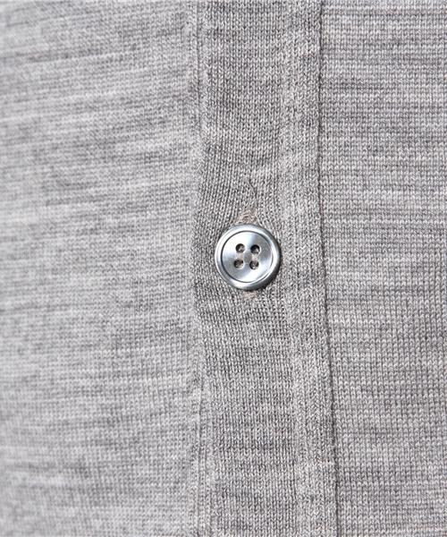 JOHN SMEDLEY（ジョンスメドレー）の「JOHN SMEDLEY / 30ゲージカーディガン（カーディガン/ボレロ・メンズ・シルバー/チャコールグレー/ブラック/ネイビー/インディゴブルー・SMALL/MEDIUM/LARGE）」の17枚目の写真