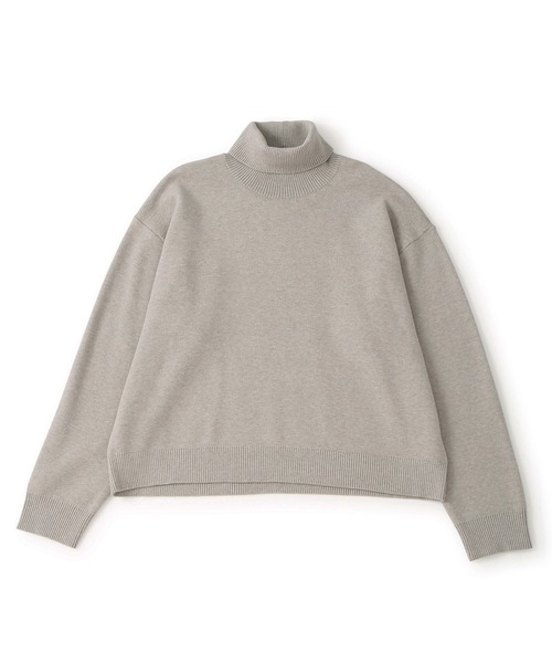 JUNRED（ジュンレッド）の「Fluffyショートタートルニット（ニット/セーター・メンズ・ブルー/ブラック/ブラック系その他2/ライトグレー・L/M/S）」の5枚目の写真