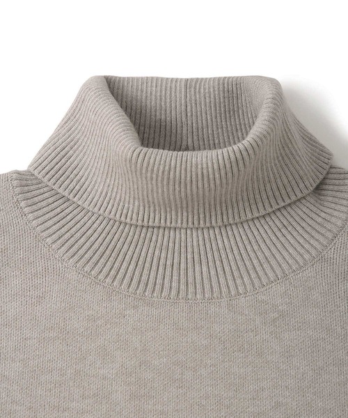 JUNRED（ジュンレッド）の「Fluffyショートタートルニット（ニット/セーター・メンズ・ブルー/ブラック/ブラック系その他2/ライトグレー・L/M/S）」の6枚目の写真