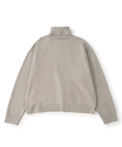 JUNRED（ジュンレッド）の「Fluffyショートタートルニット（ニット/セーター・メンズ・ブルー/ブラック/ブラック系その他2/ライトグレー・L/M/S）」の10枚目の写真