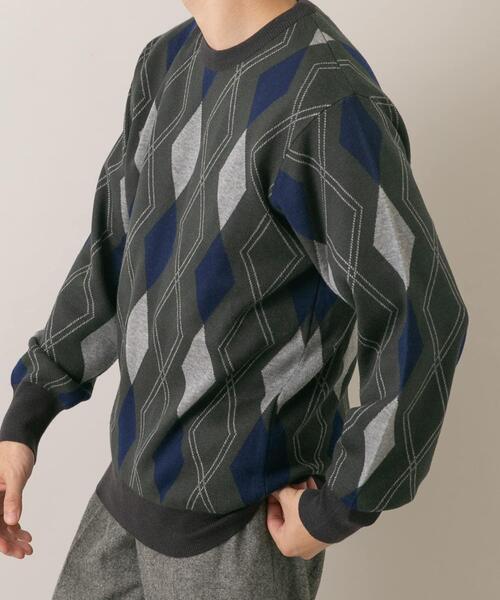 セール】『WEB限定』アーガイルニットプルオーバー（ニット/セーター