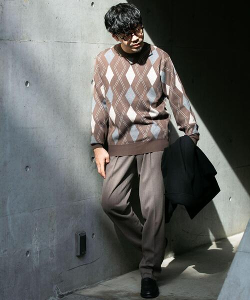 baziruSEEALL ニット　定価¥63,800 サイズ1 セール】『WEB限定』アーガイルニットプルオーバー（ニット/セーター