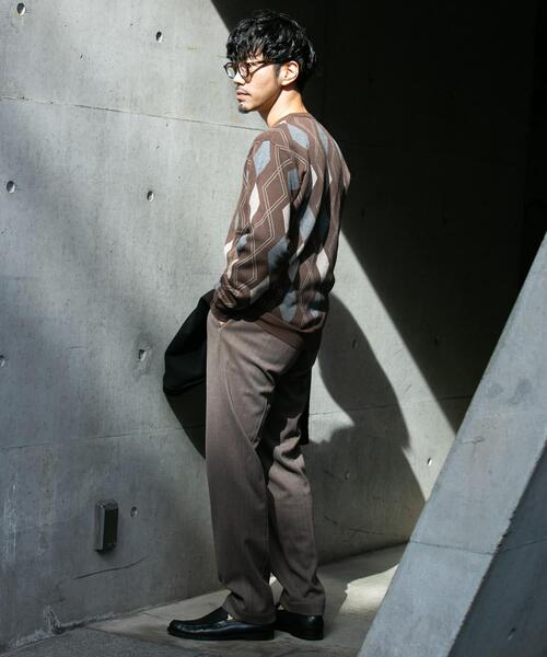 セール】『WEB限定』アーガイルニットプルオーバー（ニット/セーター