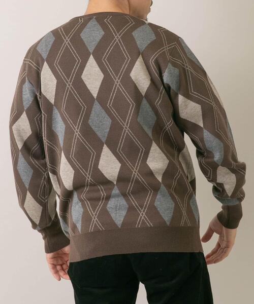 セール】『WEB限定』アーガイルニットプルオーバー（ニット/セーター