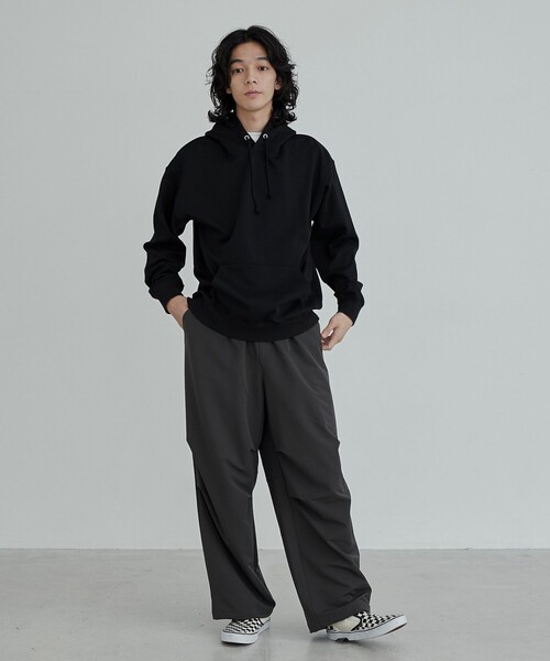 coen(コーエン)の「REVERSEWARMフーディープルオーバー(パーカー・メンズ・ナチュラル/ブラック/ダークブラウン・M/L/XL)」の10枚目の写真