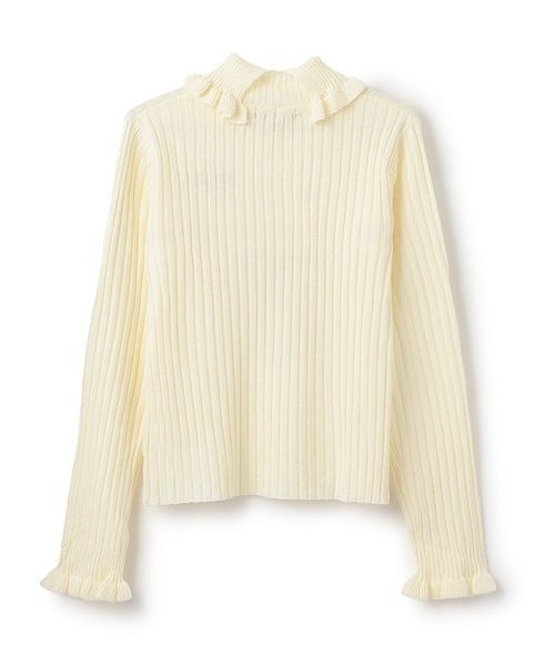 by LOVEiT（バイラビット）の「フリルリボンニット（ニット/セーター・キッズ・ブラック/オフホワイト/グレー・120cm/130cm/140cm/150cm/160cm）」の6枚目の写真