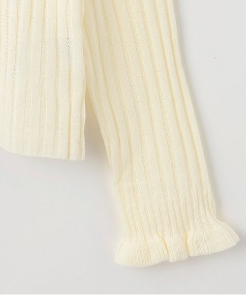by LOVEiT（バイラビット）の「フリルリボンニット（ニット/セーター・キッズ・ブラック/オフホワイト/グレー・120cm/130cm/140cm/150cm/160cm）」の10枚目の写真