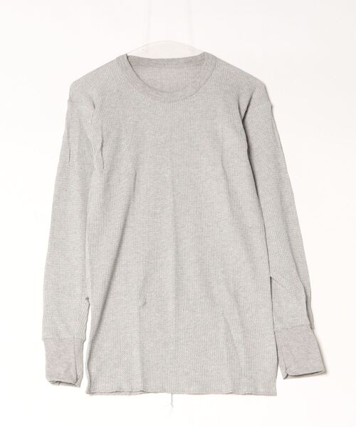 SAWINTO(ソイント)の「INDERA MILLS【インデラ ミルズ】- TRADITIONAL L/S CREW/トラディショナル ロングスリーブ クルー(Tシャツ/カットソー・メンズ・ヘザーグレー/ナチュラル/ブラック・X-LARGE/SMALL/LARGE/MEDIUM)」の4枚目の写真