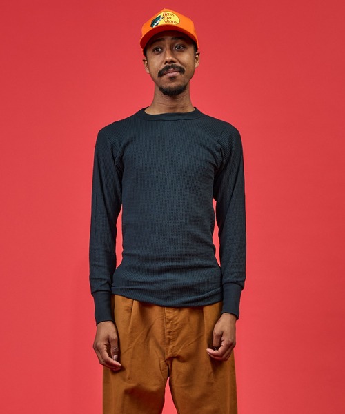 SAWINTO(ソイント)の「INDERA MILLS【インデラ ミルズ】- TRADITIONAL L/S CREW/トラディショナル ロングスリーブ クルー(Tシャツ/カットソー・メンズ・ヘザーグレー/ナチュラル/ブラック・X-LARGE/SMALL/LARGE/MEDIUM)」の9枚目の写真