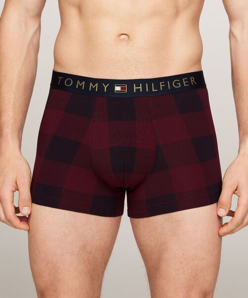 TOMMY HILFIGER（トミーヒルフィガー）の「ゴールドウエストトランクスプリントソックスセット（トランクス・メンズ・マルチ/レッド/ブルー・LARGE/MEDIUM）」の7枚目の写真